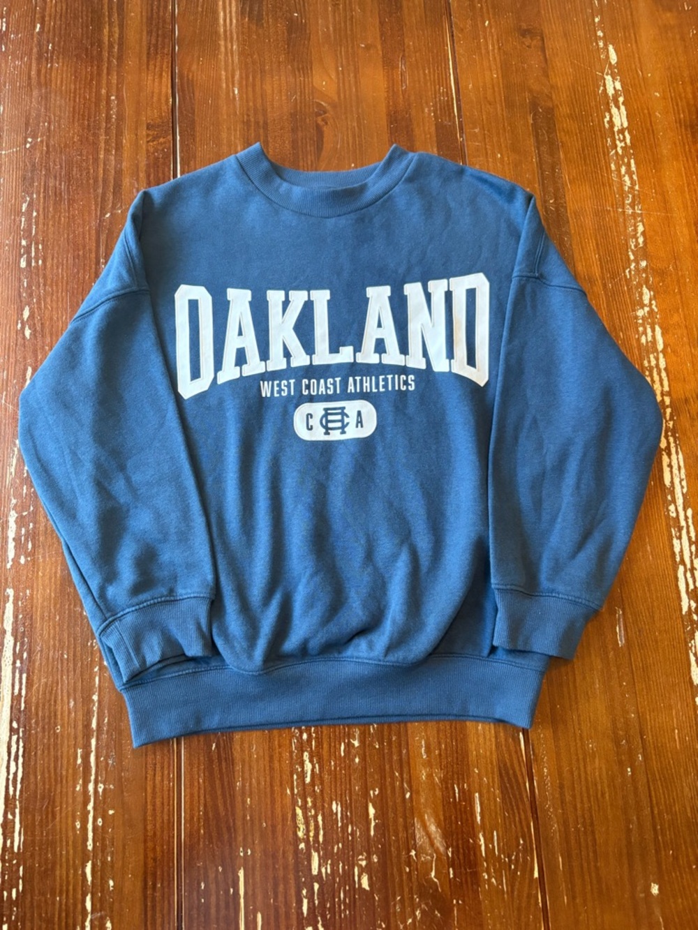 H&M Blue Oakland West Coast Athletics Crewneck Sweatshirt